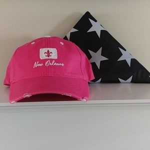 New Orleans distressed ball cap